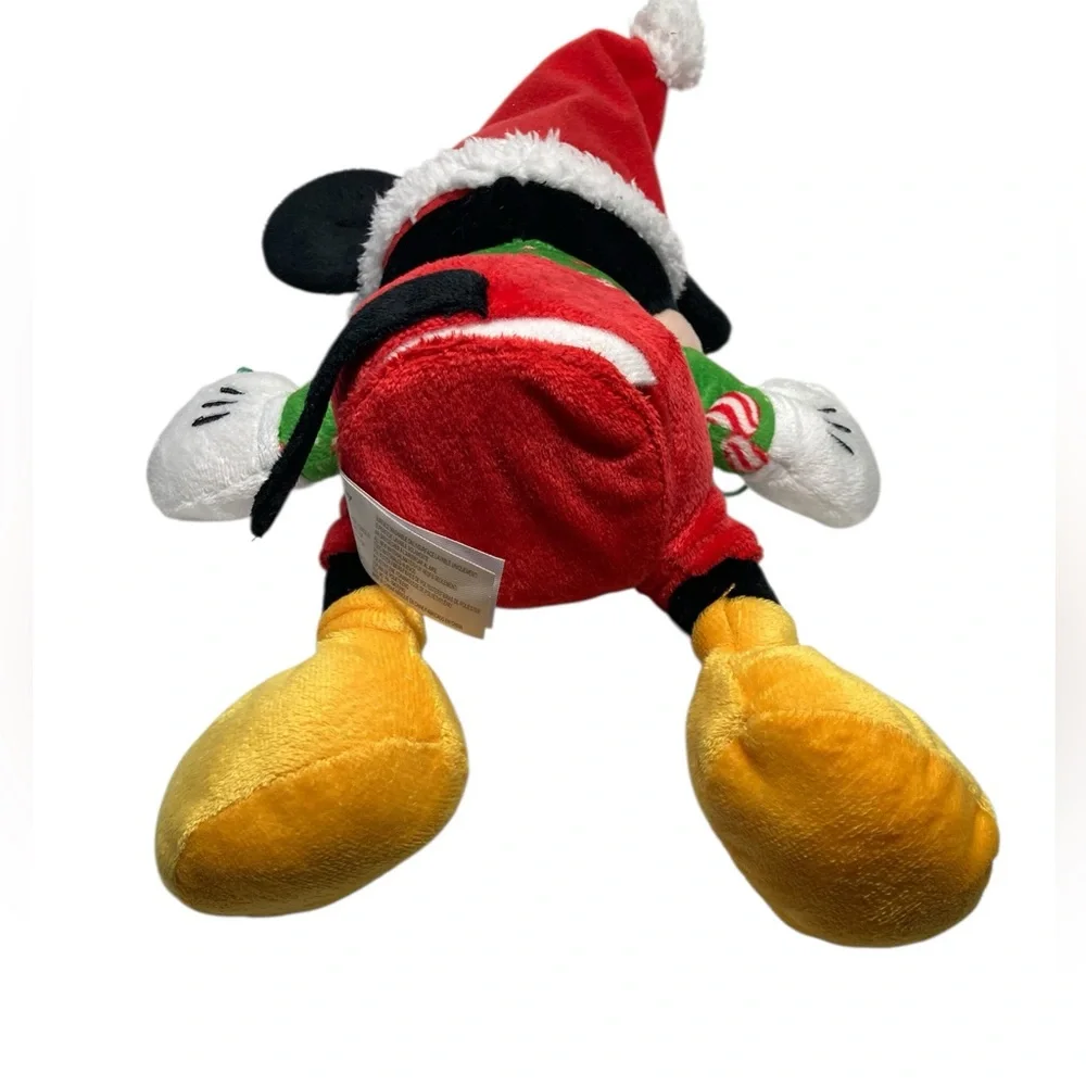 Disney Mickey Mouse Light Up Musical 10" Plush We Wish You Merry Christmas WORKS - Picture 8 of 12
